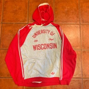 XL Adidas University of Wisconsin hoodie sweater